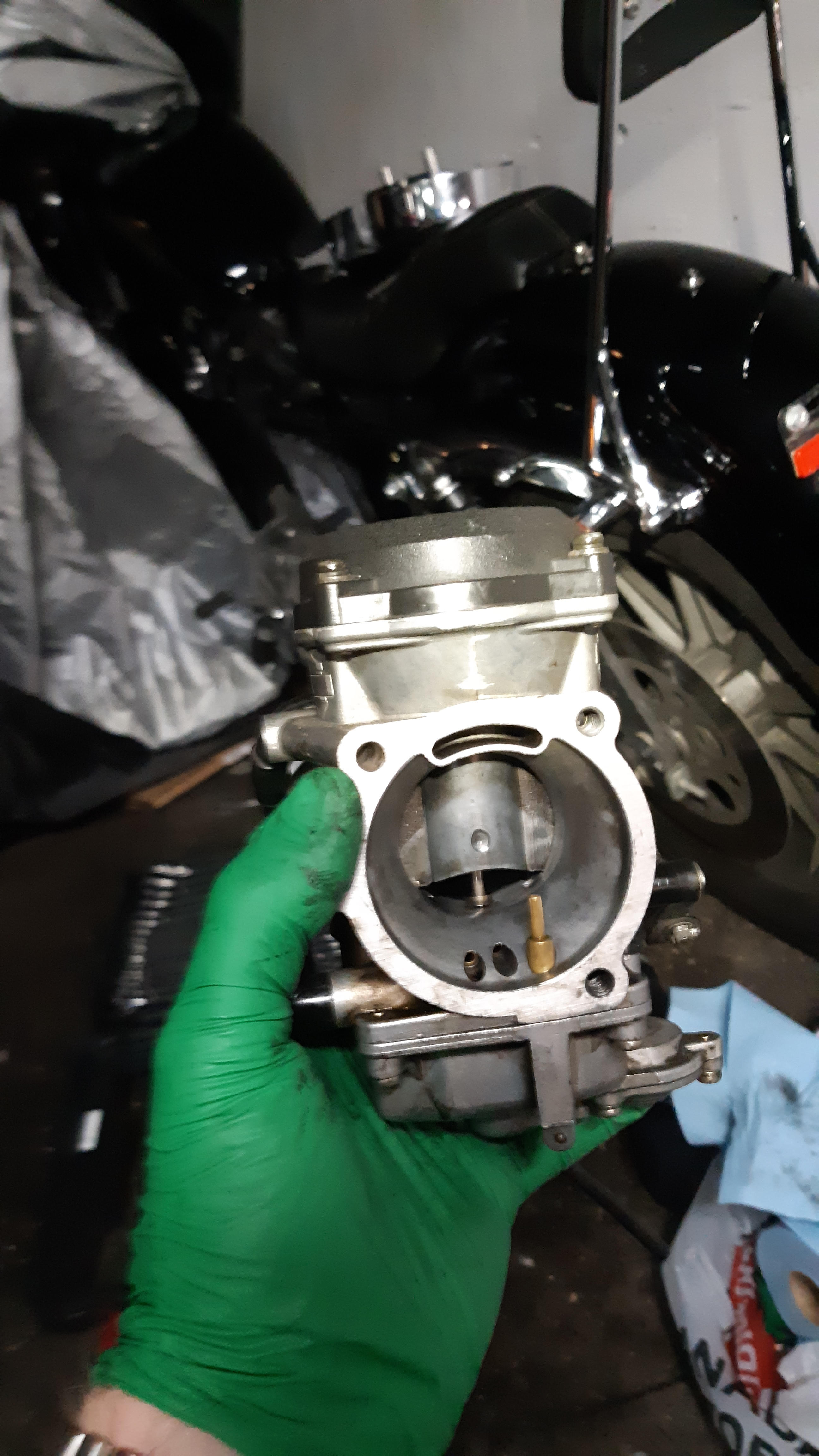 Carburetor removed